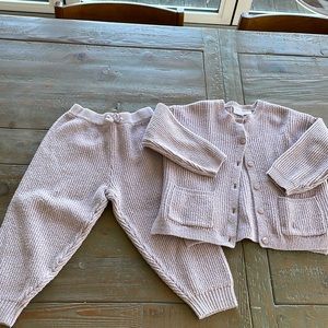 Zara girls sweater set 3-4y